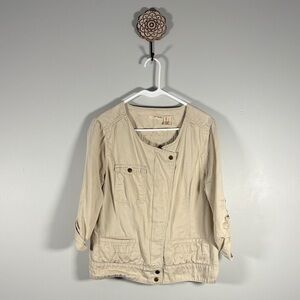 DKNY Women's Tan Utility Jacket